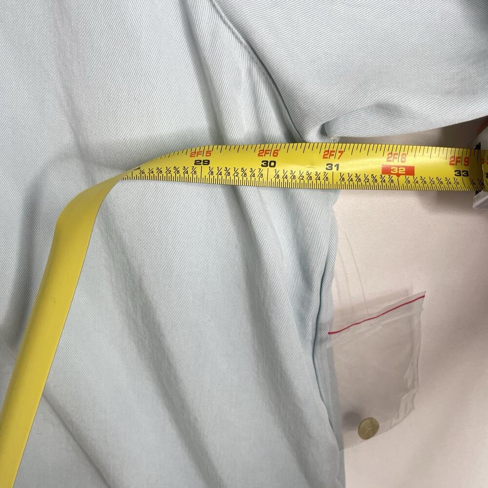 Making‎ It Big Womens Blouse Button 3X Blue Minimalist Easy Fit Pin Tuck Flowy - Picture 10 of 11